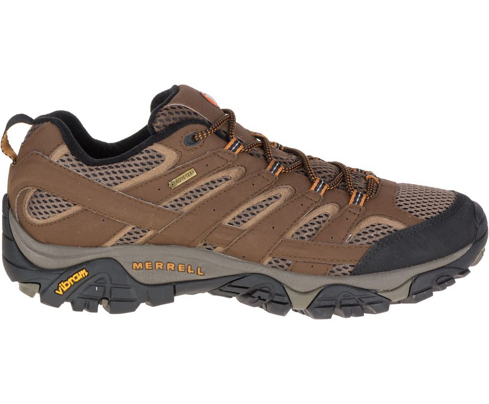 Merrell Hiking Shoes Brown - Moab 2 GORE -TEX® Wide Width - Mens 20VQWRUBL